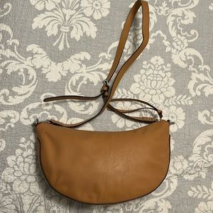 J.Jill Crossbody Crescent Leather Bag